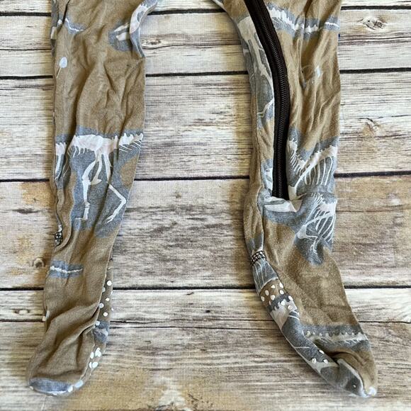 KicKee Pants Dinosaur Zipper Sleeper 6-9m - Picture 3 of 7